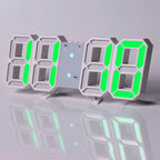 Purchase Products Clock 3D LED Digital Alarm Clock Wall Clock Time/date/temperature For Home/kitchen/office Clocks Decor Garden TechNest
