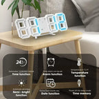 Purchase Products Clock 3D LED Digital Alarm Clock Wall Clock Time/date/temperature For Home/kitchen/office Clocks Decor Garden TechNest