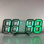 Purchase Products Clock 3D LED Digital Alarm Clock Wall Clock Time/date/temperature For Home/kitchen/office Clocks Decor Garden TechNest