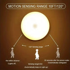 1pc Motion Sensor Night Light - Wireless LED Detector Lamp for Bedroom, Staircase, Closet, and Room Decor- TechNest