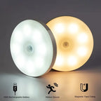 1pc Motion Sensor Night Light - Wireless LED Detector Lamp for Bedroom, Staircase, Closet, and Room Decor- TechNest
